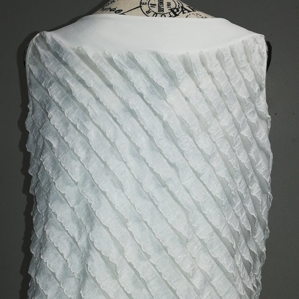 Janeric ruffles sleeveless tops size XL - Picture 7 of 14